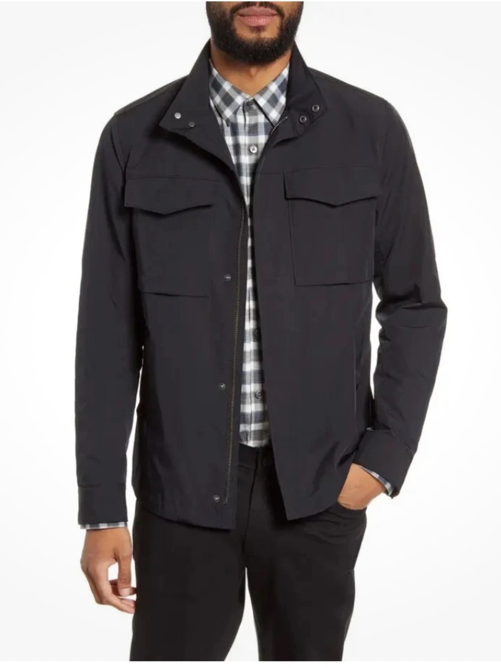 Theory Slim-Fit Stand Collar Field Jacket